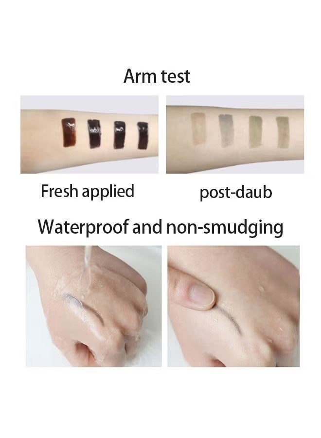 مينيستار حواء الحواجب بالوشم، صبغة قابلة للتقشير طويلة الأمد وسهلة الاستخدام لمدة 3 أيام، جل حواجب بالوشم غني بالغذاء الملكي والألوة فيرا، مقاوم للماء وللطمس، صبغة قابلة للتقشير باللون البني الرمادي - Image 5