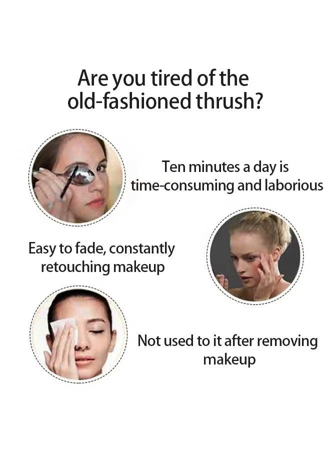 مينيستار حواء الحواجب بالوشم، صبغة قابلة للتقشير طويلة الأمد وسهلة الاستخدام لمدة 3 أيام، جل حواجب بالوشم غني بالغذاء الملكي والألوة فيرا، مقاوم للماء وللطمس، صبغة قابلة للتقشير باللون البني الرمادي - Image 3