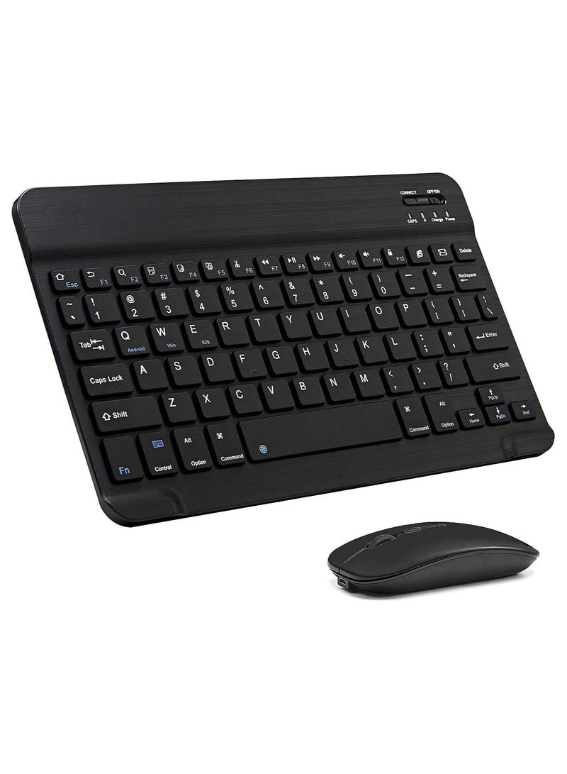 Arabic and English Bluetooth Keyboard and Mouse Combo Ultra Slim Portable Compact Wireless Mouse Keyboard Set for IOS Android Windows Tablet Phone iPhone iPad Pro Air Mini - Image 1