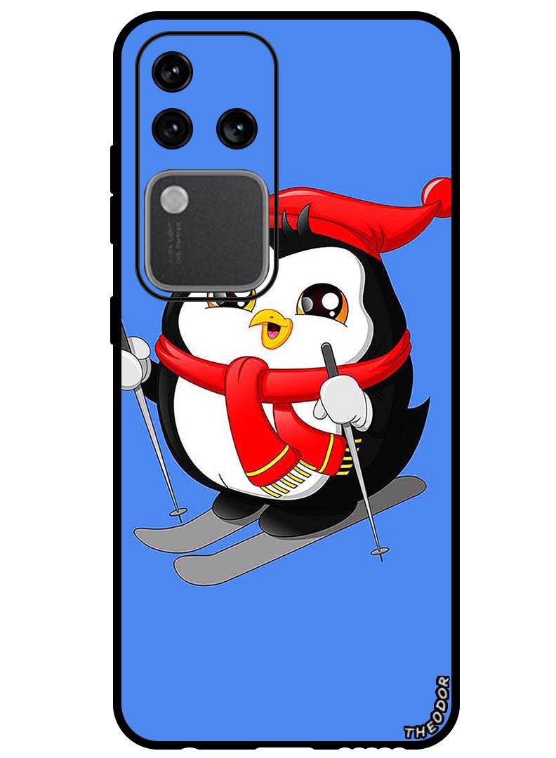 Theodor Protective Case Anti Scratch Shock Proof Bumper Cover For Vivo S18 Pro Skating Penguin - Image 1