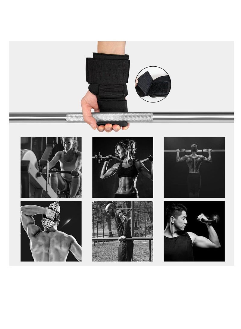 Cool Baby Style Weight Lifting Hooks with Wrist Wraps Deadlift Hooks Wrist Grips, Thick Padded Non-Slip Workout Hook Neoprene Wrist Support Padding Power Hook Grip Gloves for Pull-ups Gym Strength Training, 1 Pair - Image 5