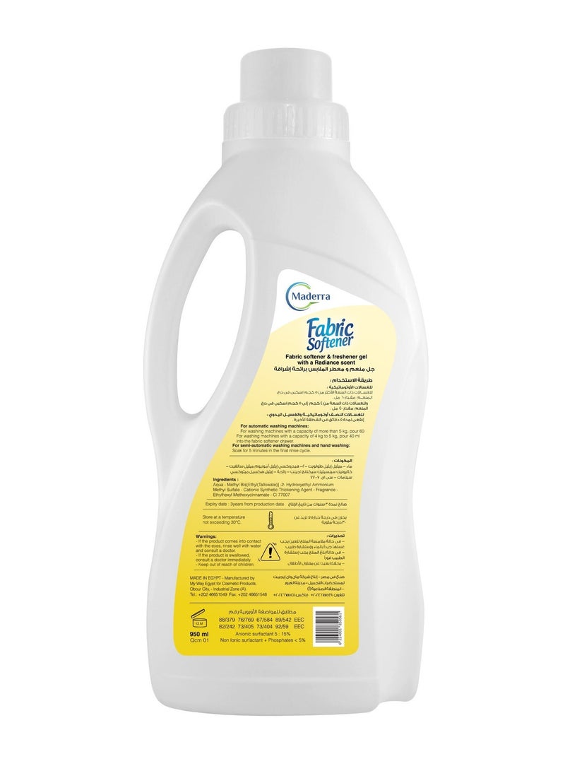 Maderra Fabric softener and freshener gel with a radiance scent 950 Gram - Image 2
