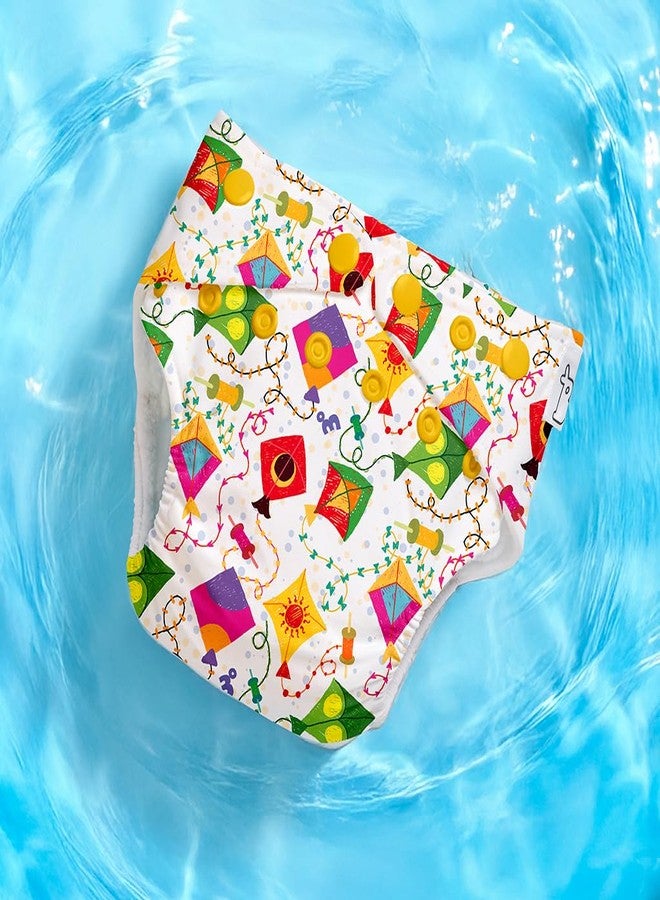 SuperBottoms Swimming Diapers for Babies & Toddlers - Reusable & Adjustable Swim Diapers - Washable Cloth Diapers - Skin Friendly Fabric - Easy to Clean - Fits 3M - 3Y | Pack of 2 - Image 5