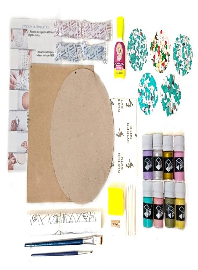 The brown box Lippan Art Kit, lippan Art kit for Adults,Art and Craft Kit,Craft Kit,Craft Kit for Adults,Hobby Kit,DIY Kit,Ideal for Christmas Gifting, Artists, Students - Image 2