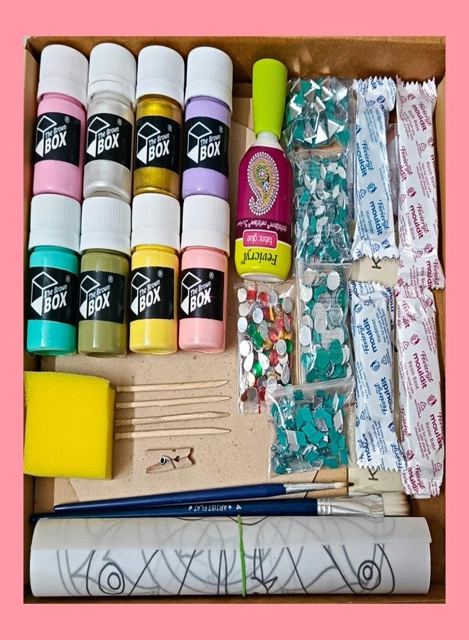 The brown box Lippan Art Kit, lippan Art kit for Adults,Art and Craft Kit,Craft Kit,Craft Kit for Adults,Hobby Kit,DIY Kit,Ideal for Christmas Gifting, Artists, Students - Image 1