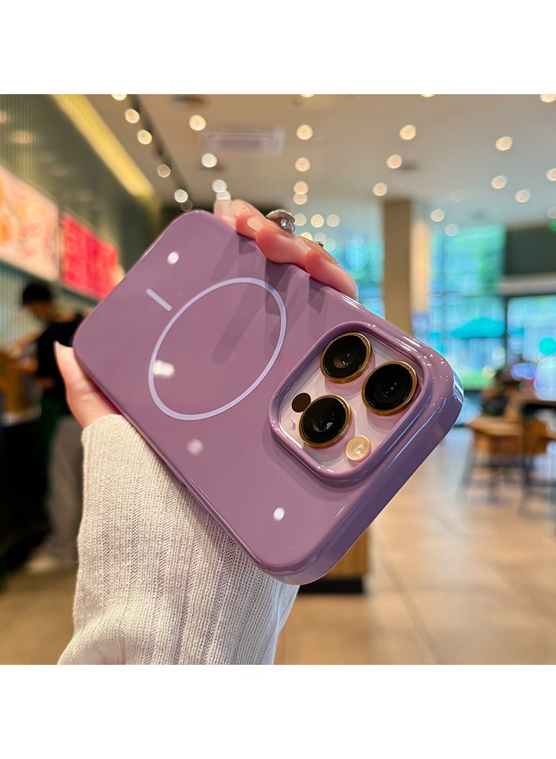 iPhone 16 Pro Max Case - Magsafe, Scratch-Resistant Protective Cover, Slim Fit, Microfiber Lining - Sunset Purple - Image 3