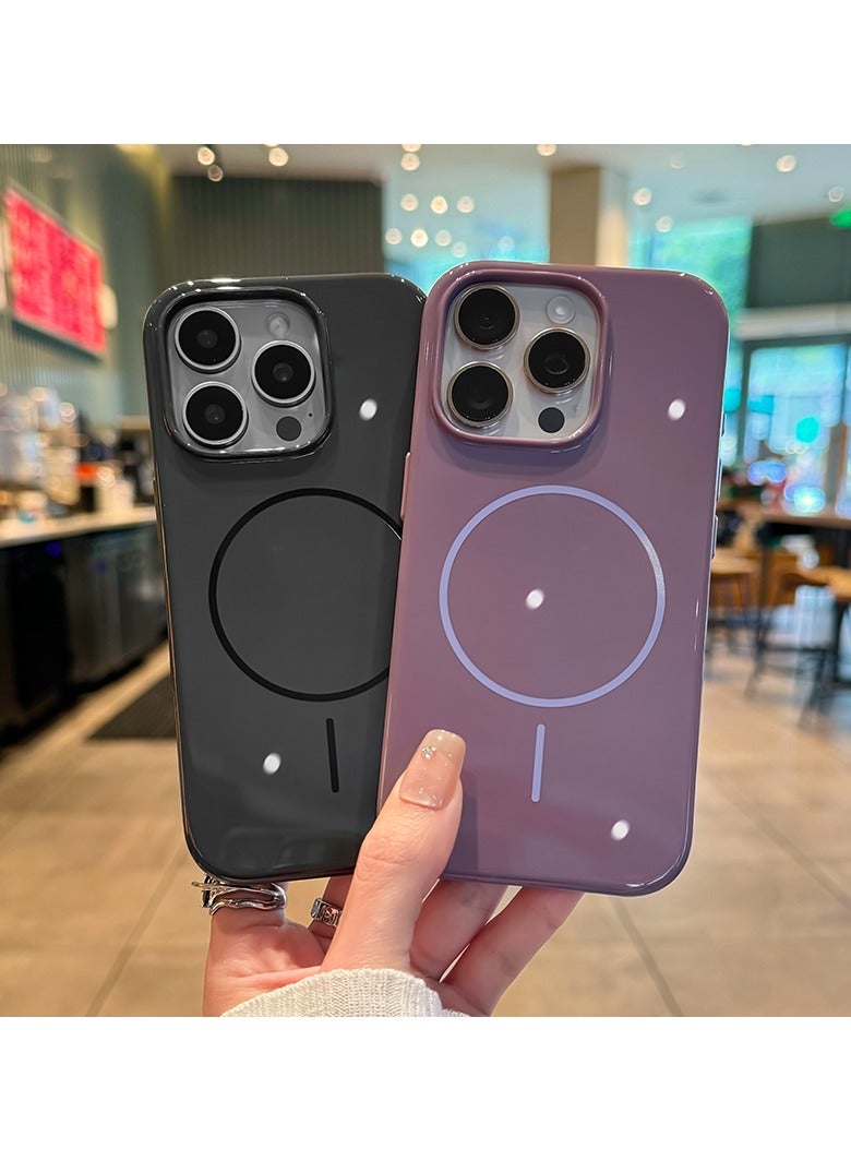 iPhone 16 Pro Max Case - Magsafe, Scratch-Resistant Protective Cover, Slim Fit, Microfiber Lining - Sunset Purple - Image 4