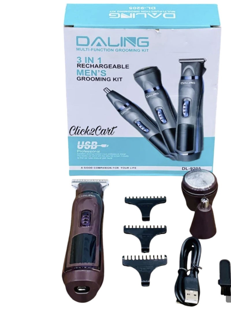 دالينغ ماكينة قص الشعر الاحترافية 3 في 1