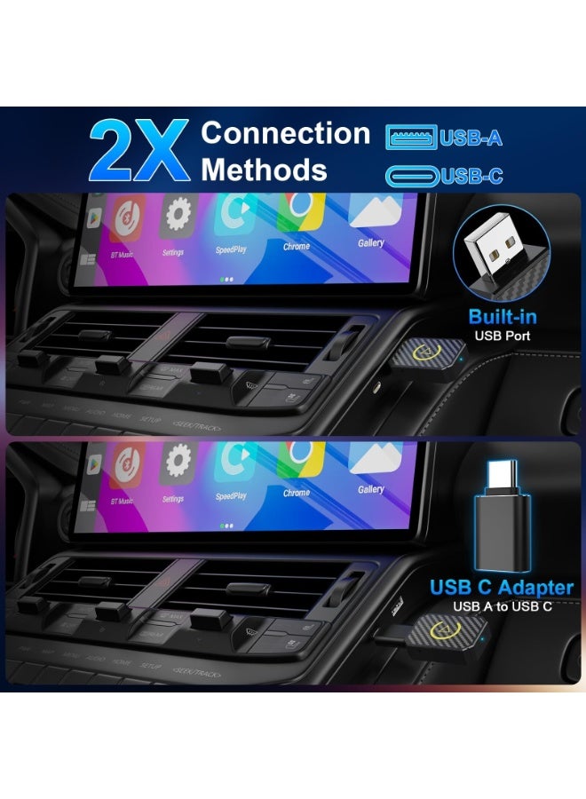  فيكتوال محول لاسلكي 2 في 1 لنظام Android Auto ومحول لاسلكي CarPlay، توصيل وتشغيل - Image 5