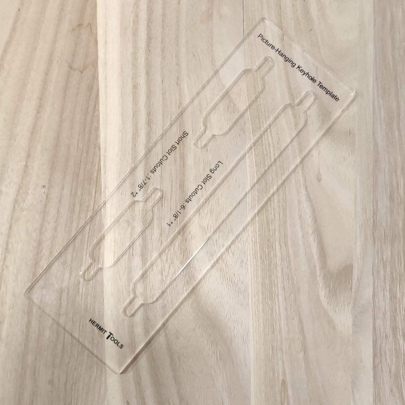 HERMIT TOOLS 9"×3" Inches Picture-Hanging Keyhole Templates - Image 3