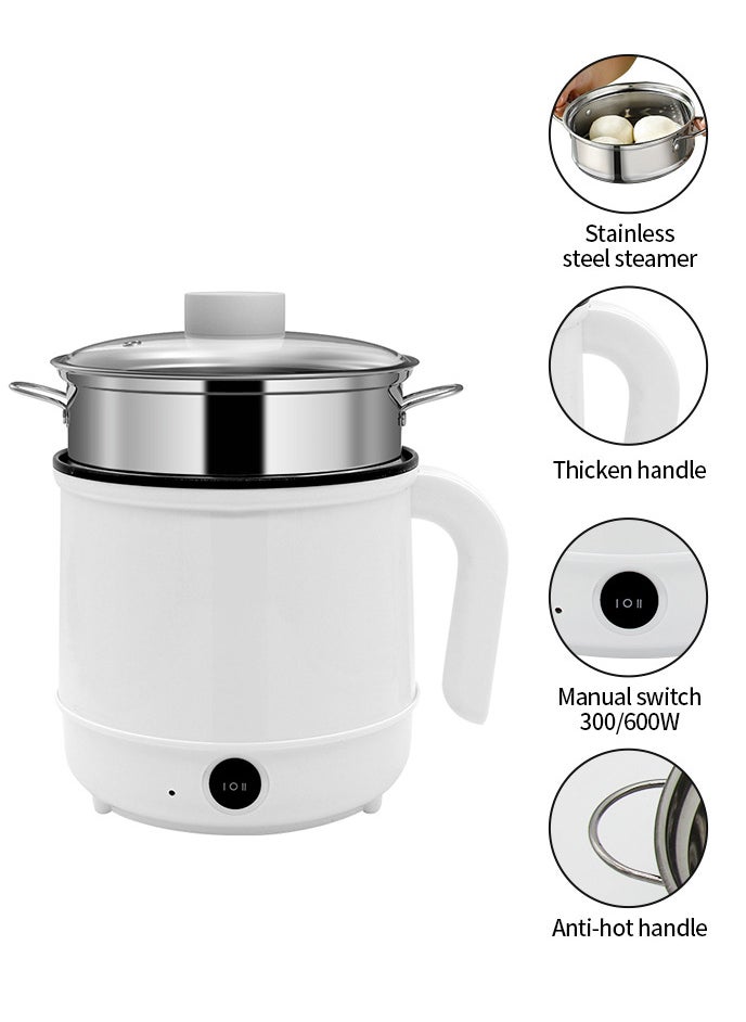 Electric Hot Pot，Tabletop cooking aids,Stainless Steel Steamer,Slow Cooker，Noodles Pot，For Noodles ,oatmeal,dumplings, Soup，eggs，Potato