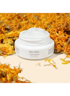 FARMASI Dr. C. Tuna Calendula Oil Face Cream Deep Hydration And Soothing For Acne Rashes Burns Scrapes And Wounds Reduces Redness & Irritation Youthful & Healthy Looking Skin 1.7 Fl. Oz  - Image 2
