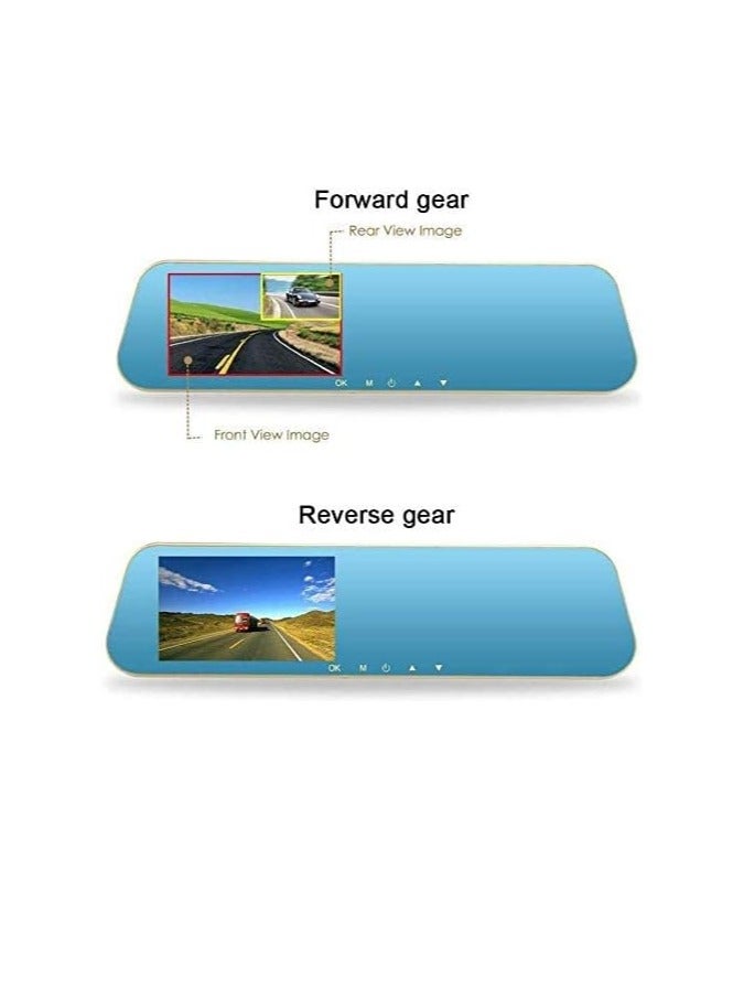 Modern Touch Mirror Car Camera 1080P Full HD with Dual Front and Rear Recording, Night Vision, and Parking Assistance - MT BEST BUY - Image 3