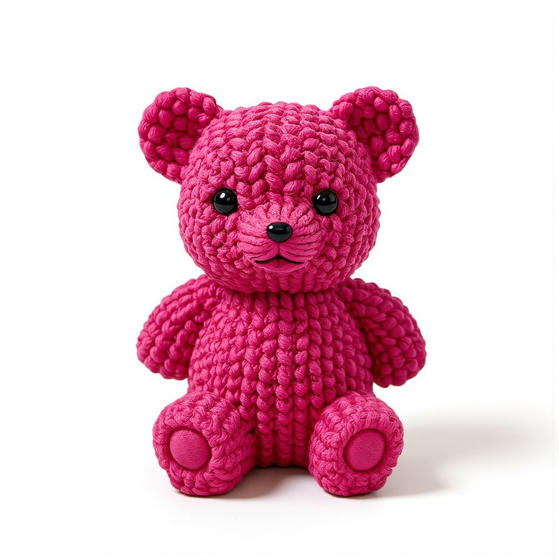 Precision Molded Mini Bear Figurine No Fading High Durability Handmade Craft Supply - Image 3
