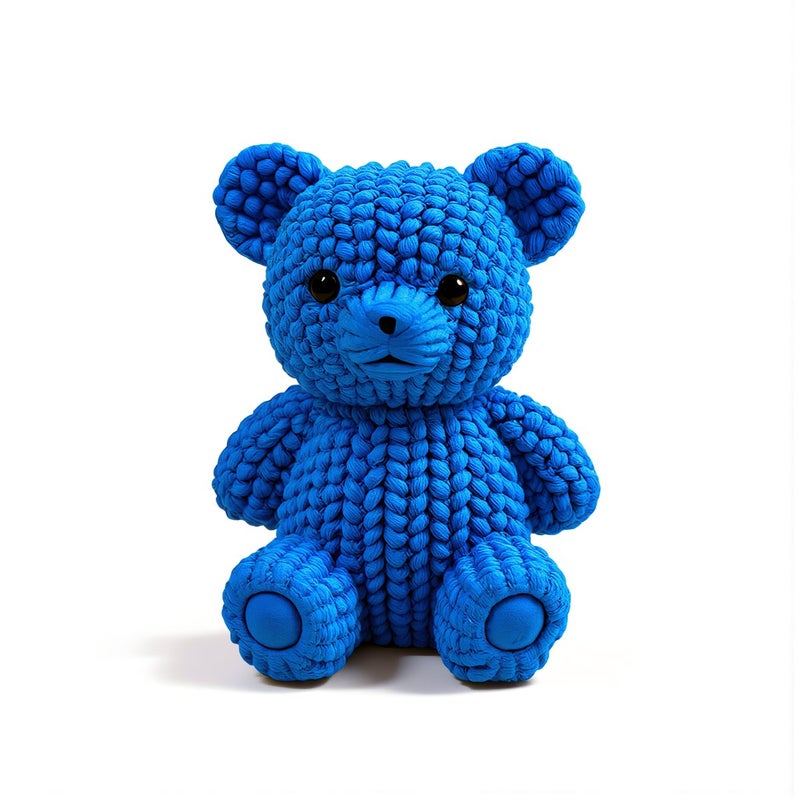 Precision Molded Mini Bear Figurine No Fading High Durability Handmade Craft Supply - Image 1