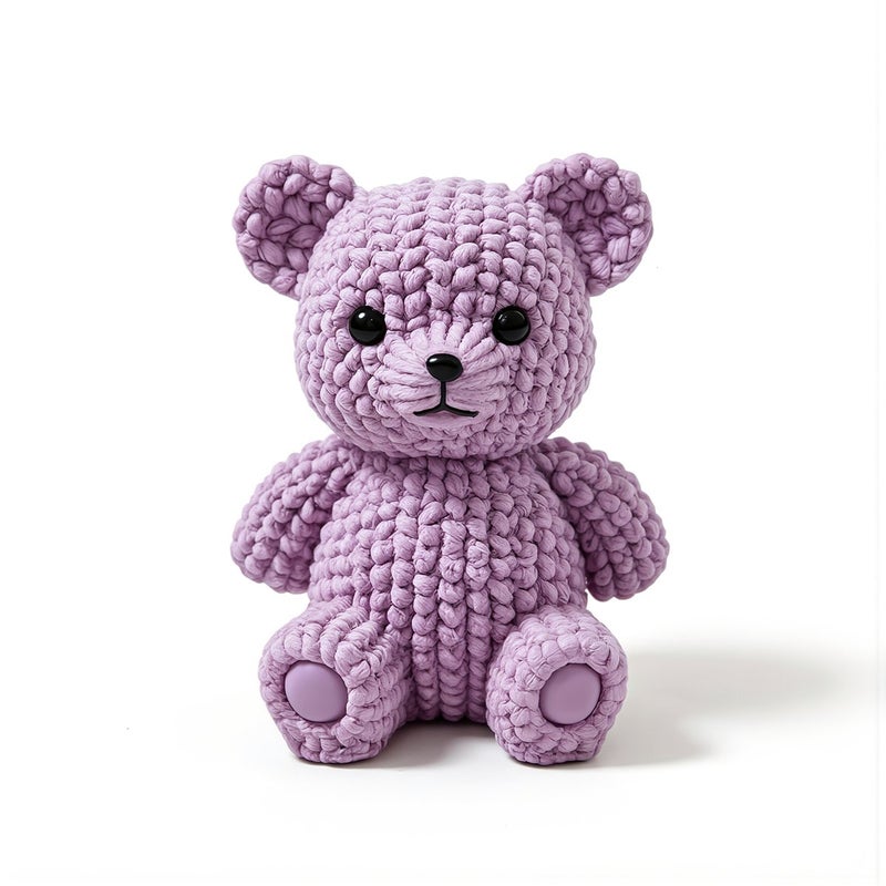 Precision Molded Mini Bear Figurine No Fading High Durability Handmade Craft Supply - Image 4