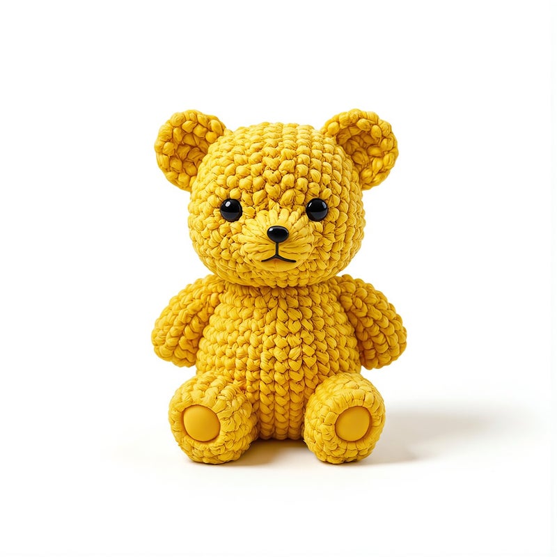 Precision Molded Mini Bear Figurine No Fading High Durability Handmade Craft Supply - Image 2