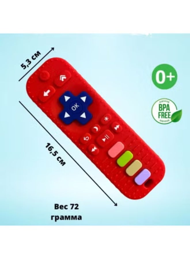 MUMS PLANET Silicone Teething Toys for Infant Toddlers, Remote Control Shape Teethers for Babies Chew Toys, Relief Soothe Babies Gums Set, BPA Free/Freezable/Dishwasher and Refrigerator Safe - Image 4