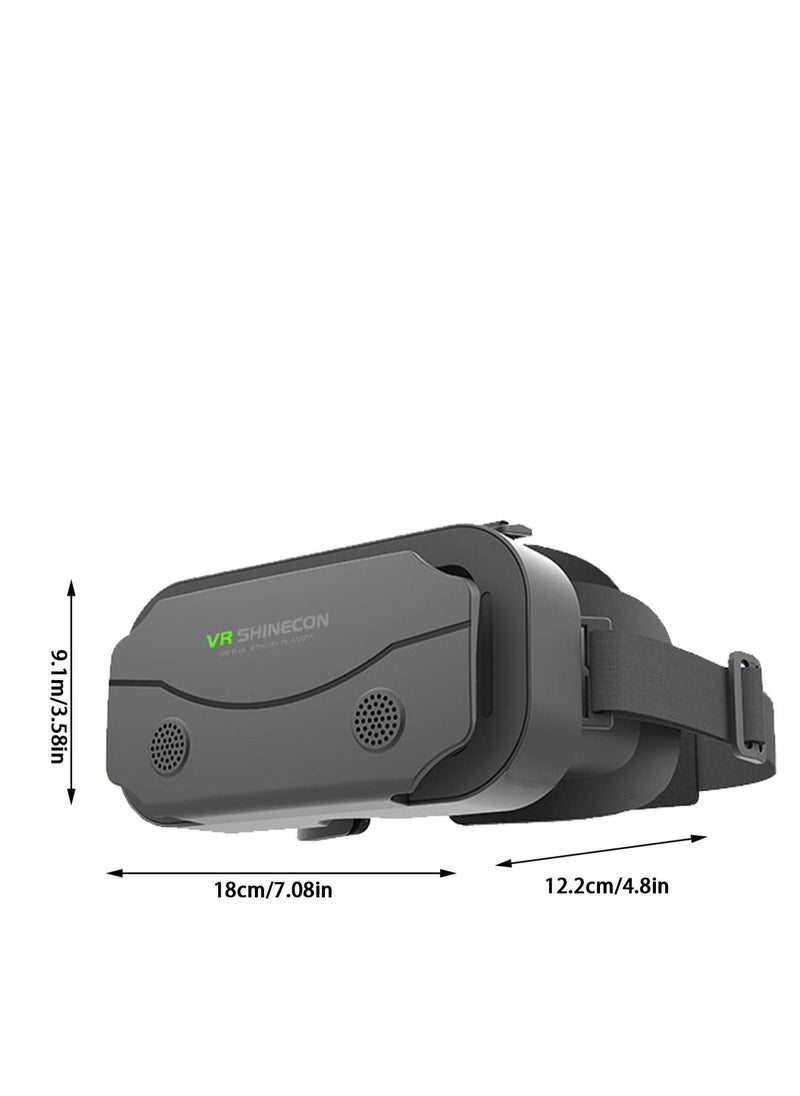SYOSI - VR Headset 3D Glasses 3D Virtual Reality Glasses for Smartphone Virtual Reality VR Headset 3D Glasses Headset Helmets VR Glasses for TV Video Games Compatible with for iOS - Image 1