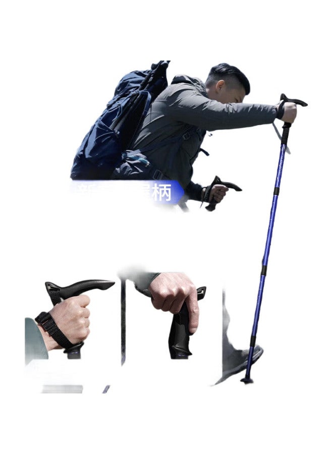 SupFire عصا تسلق خارجية للدفاع عن النفس من سوپفاير، سبائك الألمنيوم، خفيفة الوزن للغاية، غير قابلة للانزلاق، لكبار السن، للمشي، تسلق الجبال، عصا المشي - Image 3