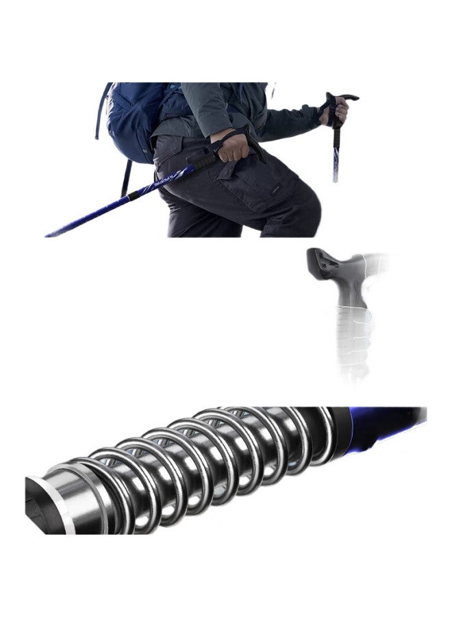 SupFire عصا تسلق خارجية للدفاع عن النفس من سوپفاير، سبائك الألمنيوم، خفيفة الوزن للغاية، غير قابلة للانزلاق، لكبار السن، للمشي، تسلق الجبال، عصا المشي - Image 1