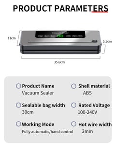 Vacuum Sealer Vacuum Food Sealer Machine with 30 Vacuum Bags Automatic Food Sealer for Food - pzsku/ZB891429F09DF224A2D08Z/45/_/1739946987/99d90341-6be5-48a9-b632-9f98ef8d985c