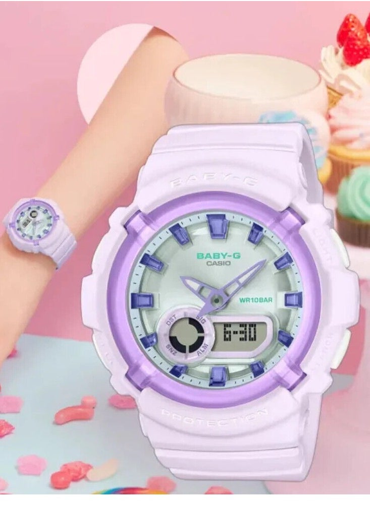 CASIO - Casio Baby-G Analog-Digital Purple Women Watch BGA-280SW-6ADR - Image 1