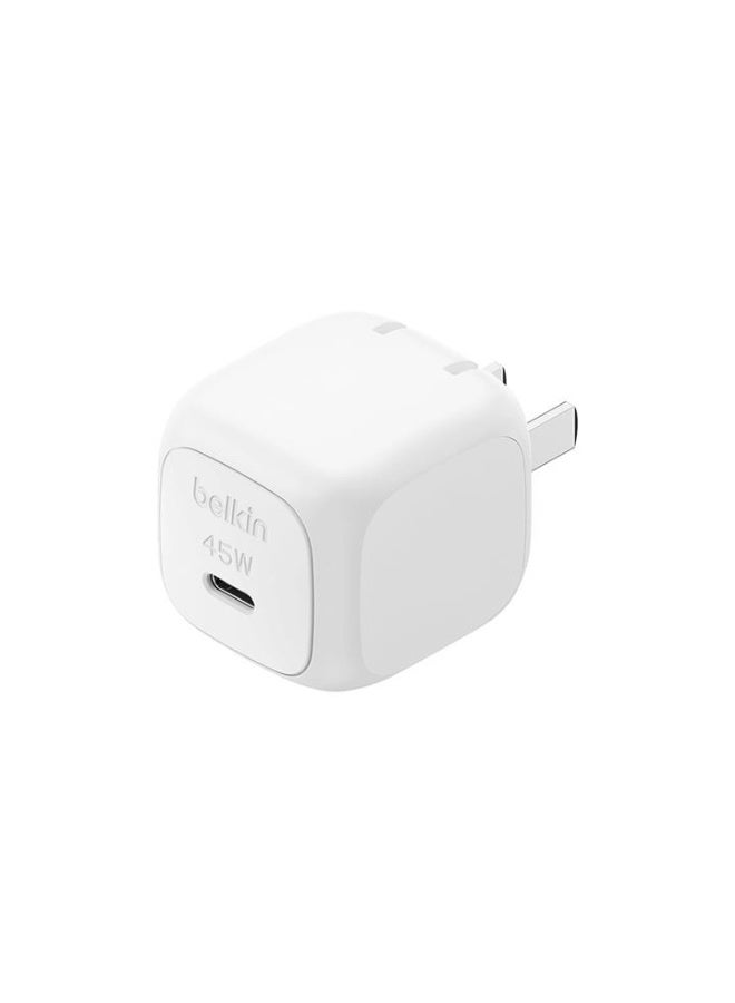 بيلكين Belkin BoostCharge 45W USB-C PD 3.1 Wall Charger - White white - Image 1