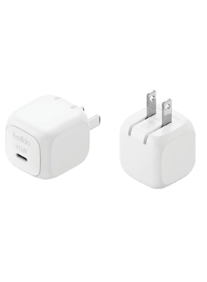 بيلكين Belkin BoostCharge 45W USB-C PD 3.1 Wall Charger - White white - Image 2