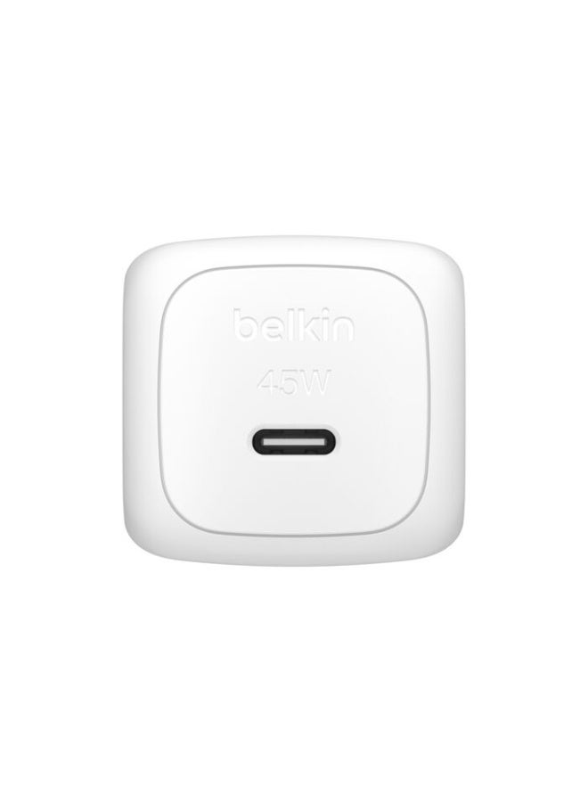 بيلكين Belkin BoostCharge 45W USB-C PD 3.1 Wall Charger - White white - Image 3