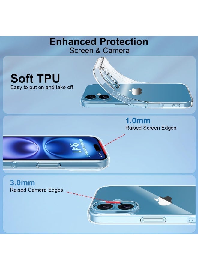 2mm Clear Case Compatible with iPhone 16 6.1 - Image 2