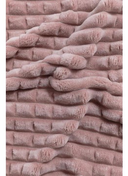 MERINOS Modern Line 3 Piece Double Blanket Set Powder  - Image 3