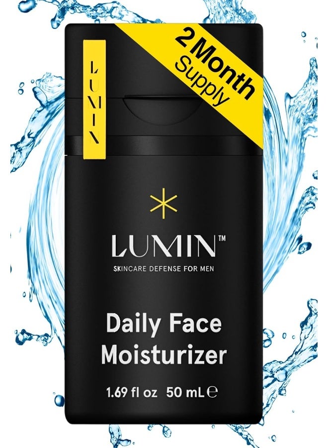 LUMIN - Daily Face Moisturizer For Men - With Niacinamide, Mens Face Lotion, Mens Skin Care, Ideal For Normal & Combination Skin, 50Ml, 1-Pack - Image 1