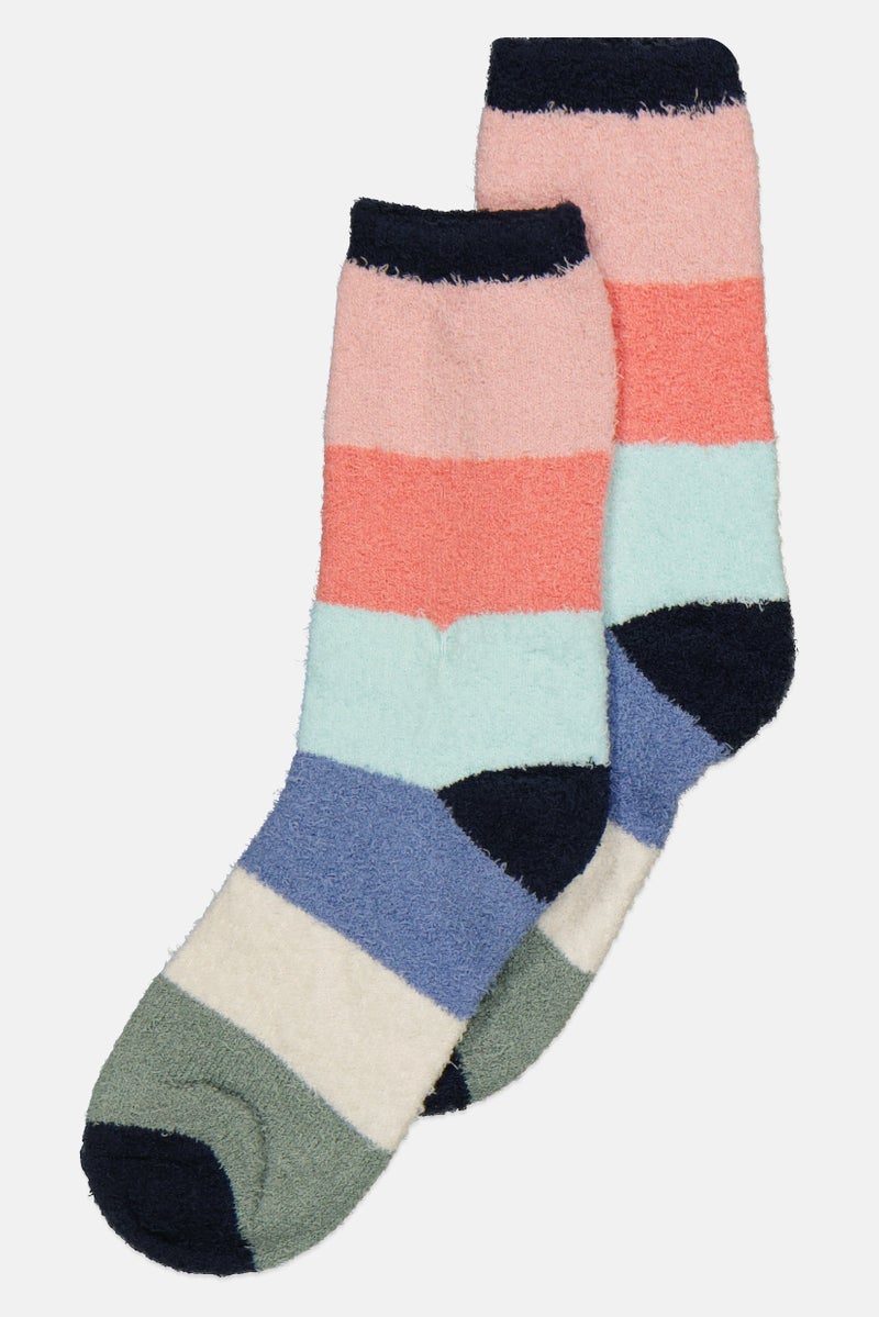 Kids Girl One Pair Stripe High Socks, Multicolor