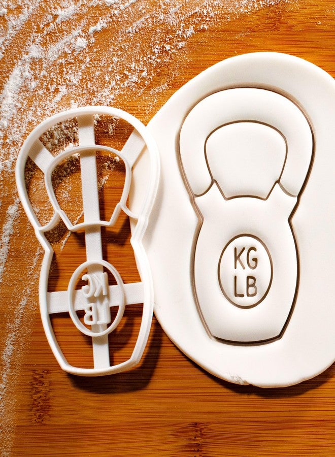 Bakerlogy Set of 3 Weight Training cookie cutters (Kettlebell, Dumbbells, Flexed Bicep), 3 pieces - Bakerlogy - Image 3