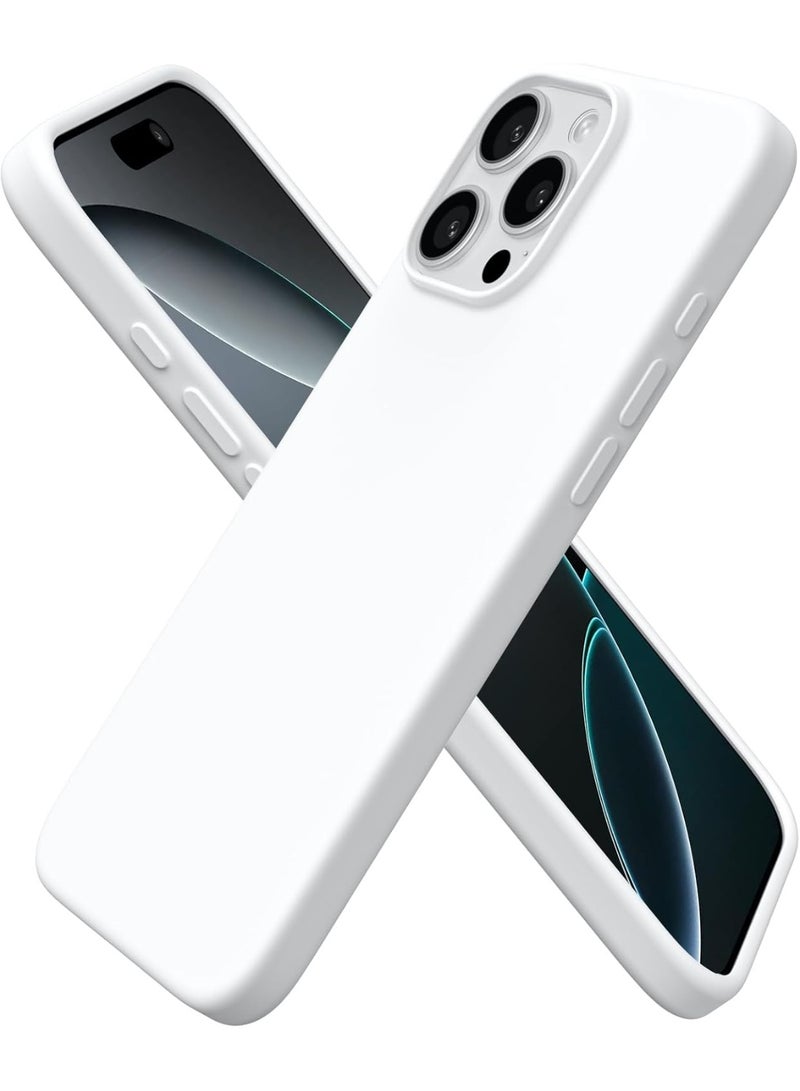 غطاء 16 Pro Max، جراب TPU مضاد للخدش والصدمات لهاتف iPhone 16 Pro Max (أبيض، iPhone 16 Pro) - Image 1