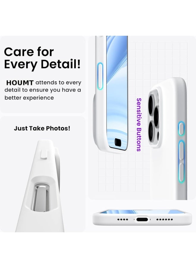 غطاء 16 Pro Max، جراب TPU مضاد للخدش والصدمات لهاتف iPhone 16 Pro Max (أبيض، iPhone 16 Pro) - Image 3