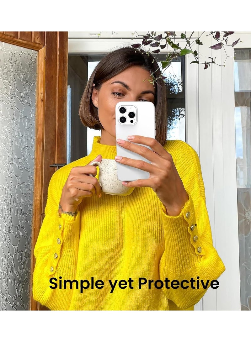 غطاء 16 Pro Max، جراب TPU مضاد للخدش والصدمات لهاتف iPhone 16 Pro Max (أبيض، iPhone 16 Pro) - Image 2