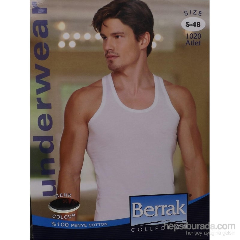 Berrak 1020 Men's 100% Cotton Undershirt - Image 3