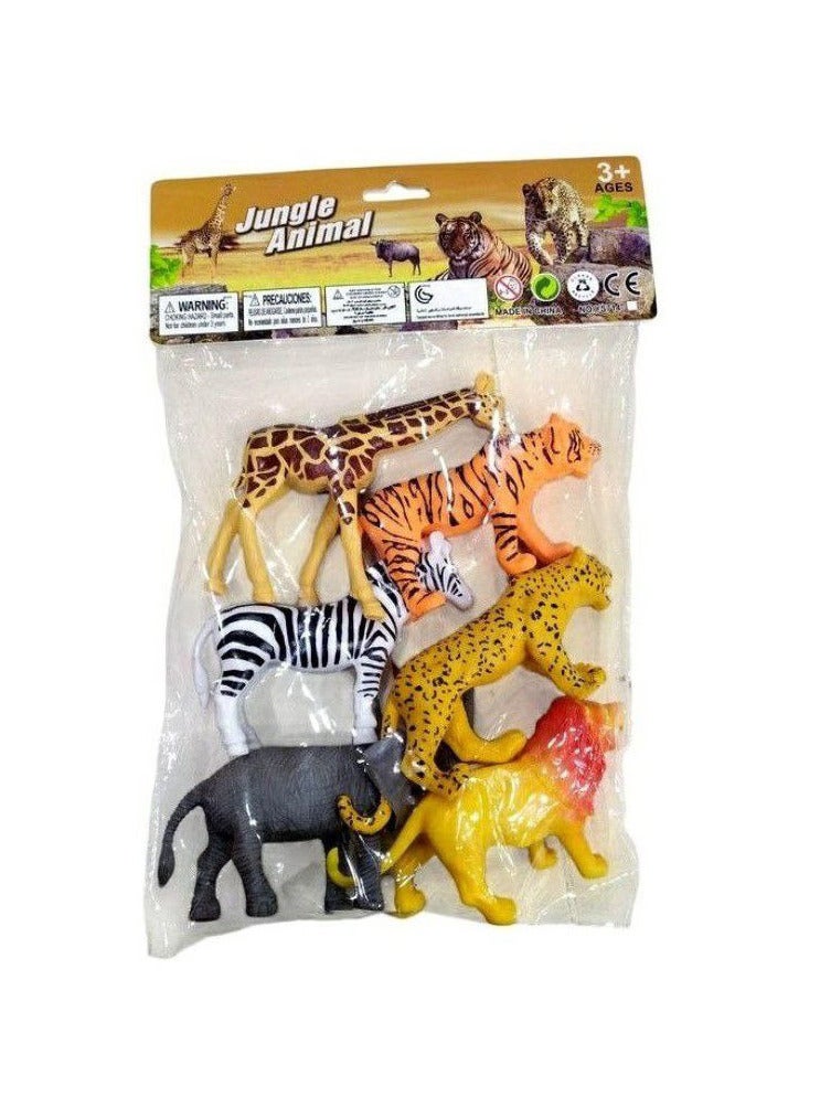 6 pieces of jungle animals - where your child learns to distinguish between animals and gains an understanding of the importance of each animal