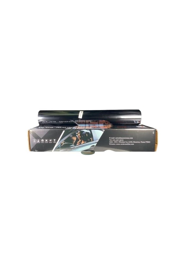 RockRose Charcoal 2PLY Premium Carbon 5% VLT Car Tint 36 in x 25FT - Image 2