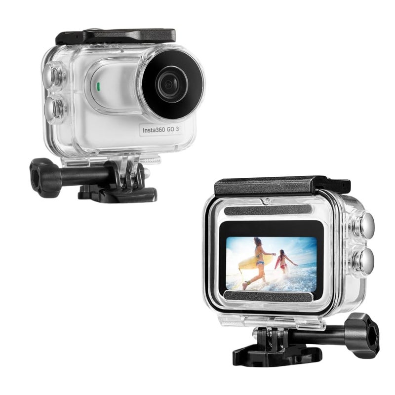 GetZget® Underwater Waterproof Dive Case Compatible with Insta360 Go 3 Protective Housing Accessories - Image 1