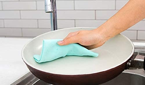 AVMPHD Magic Towel Reusable Absorbent Water for Kitchen Cleaning Car Cleaning Unique Living Magic Towel Super Absorbent Chamois Leather Wipes Set of Big 2 - Image 5