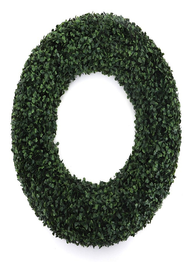 3rd Street Inn Boxwood Front Door Wreath - Indoor/Outdoor - Farmhouse Spring/Summer Wreath (20.5" / XL) - Image 1