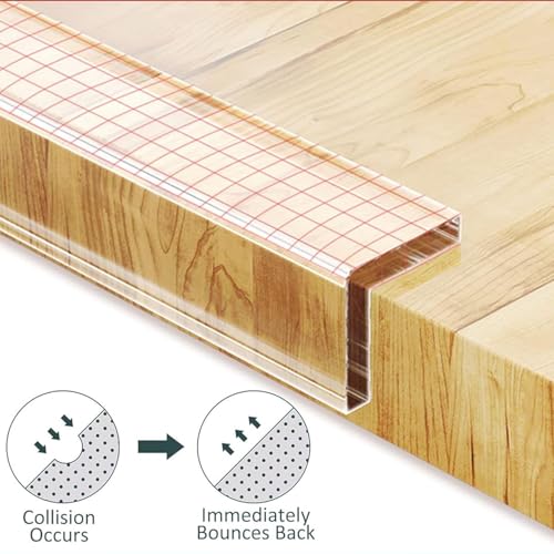 NUDFSY 6.56ft Edge Protector for Furniture 2mm Thickness Corner Protector for Cuttable Transparent Self-Adhesive Furniture Protector, proofing for Table Edge, Corners, Cabinet, Drawer - Image 5
