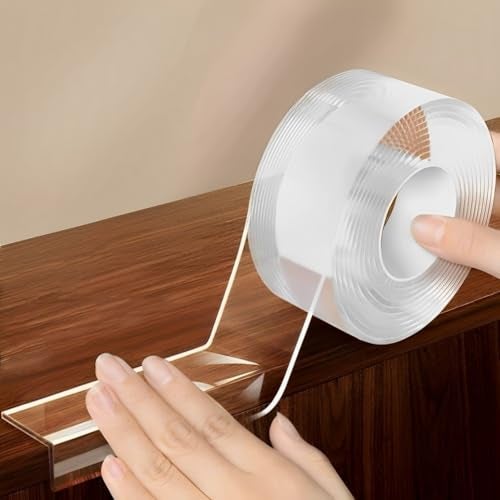 NUDFSY 6.56ft Edge Protector for Furniture 2mm Thickness Corner Protector for Cuttable Transparent Self-Adhesive Furniture Protector, proofing for Table Edge, Corners, Cabinet, Drawer - Image 1