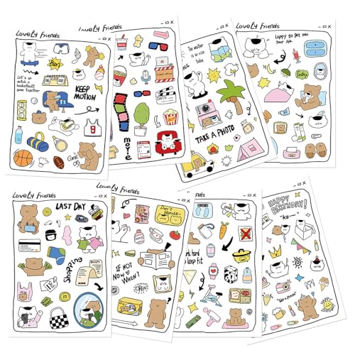 WYKDAG 24pcs 9x6 Make Your Own Stickers Party Favors Make A Face Sticker for Kids Party FavorsClassroom Teacher Rewards Art Craft Supplies - Image 1