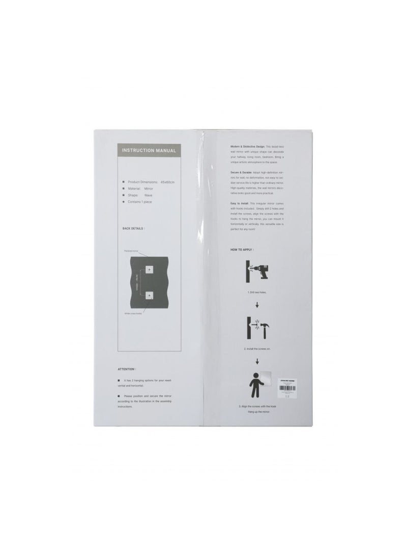 DANUBE HOME Roman Trapezium Shape Mirror – Modern Decorative Wall Mirror with Unique Geometric Trapezium Design, Perfect for Contemporary Home Decor, Living Room, Bedroom & Hallway, Enhances Space & Style L45.7 X W1.2 X H 60.7Cm - Image 5