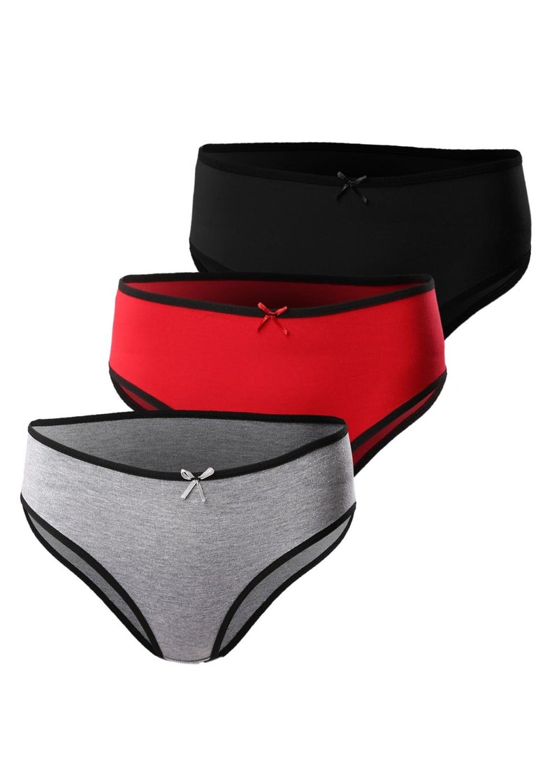 Mesery Mesery Bundle OF 3 Smooth Cotton Hipster Panties  - Image 1