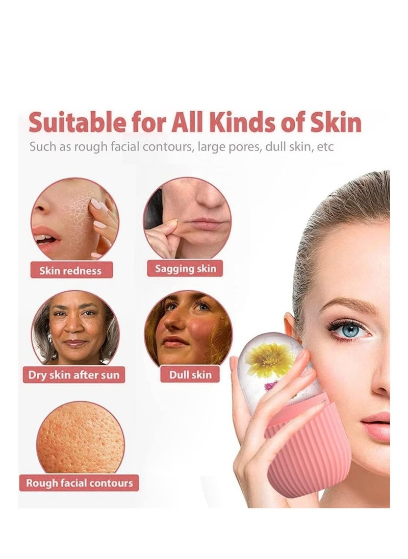 Glowudz Glowudz Silicone Face Ice Roller Red  - Image 2